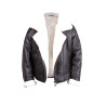 leather-bomber-sheepskin -shearling-jacket Mens-b3-aviator-flying