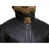 Men's Real Shearling Sheepskin Leather Flying Jacket Aviator BNWT
