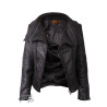 Leather Jacket Womens | Real Nappa Lamb Leather Jacket Removable Collar For Women 
