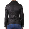 Leather Jacket Womens | Real Nappa Lamb Leather Jacket Removable Collar For Women 