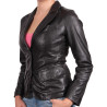 Leather Jacket Womens | Real Soft Nappa Lamb Leather Blazer Jacket For Women