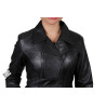 Leather Jacket Womens | Real Nappa Lamb Leather Long Jacket For Women