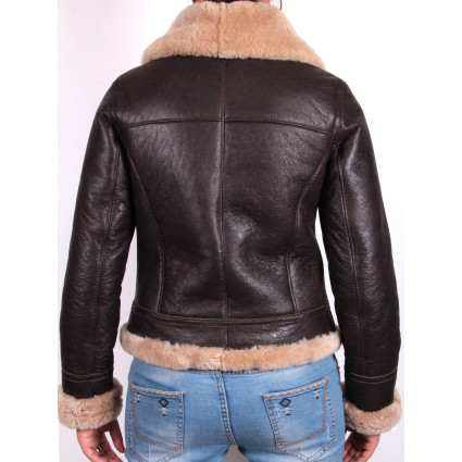 Ladies Shearling sheepskin Jacket - Virginia