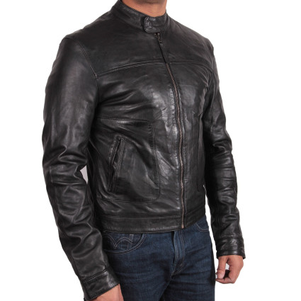 Leather Jacket Mens | Real Soft Nappa Sheep Leather Jacket For Men
