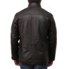 Men's Brown Leather Biker Jacket - Mathew