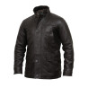 Men's Brown Leather Biker Jacket - Mathew