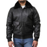 Mens Black Biker Jacket-Albert