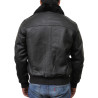 Mens Black Biker Jacket-Albert