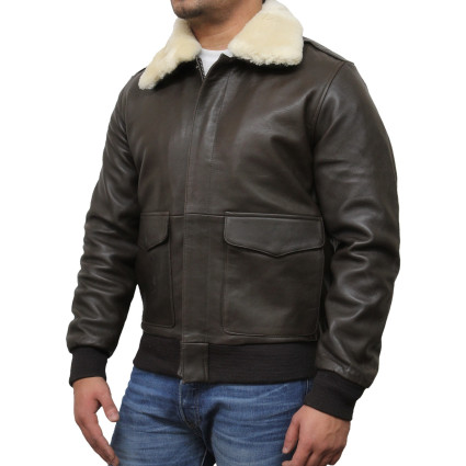 Leather Bomber Jacket Mens | Real Soft Lambskin Leather Jacket For Men