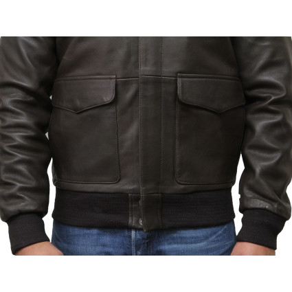 Leather Bomber Jacket Mens | Real Soft Lambskin Leather Jacket For Men