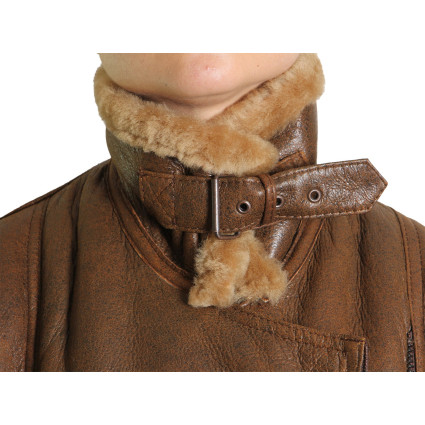 Leather Sheepskin Shearling Jacket Womens | B3 WW2 Aviator Flying Jacket
