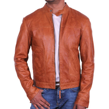 Leather Jacket Mens | Real Soft Nappa Sheep Leather Jacket For Men