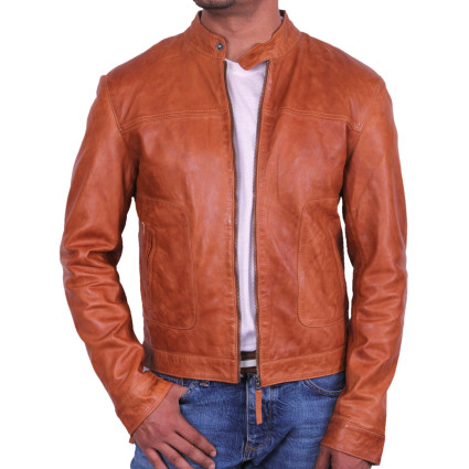 Leather Jacket Mens | Real Soft Nappa Sheep Leather Jacket For Men