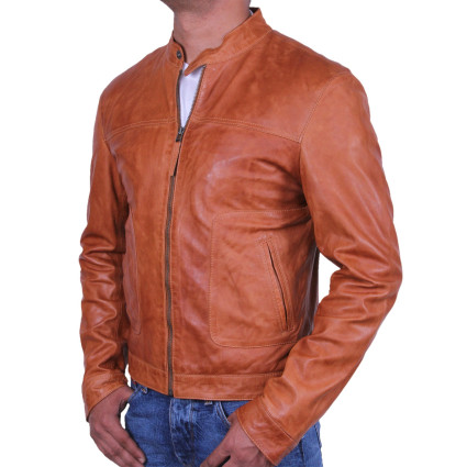 Leather Jacket Mens | Real Soft Nappa Sheep Leather Jacket For Men