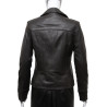 Ladies Women's Brown Vintage Real Leather Biker Jacket-Hannah