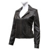 Ladies Women's Brown Vintage Real Leather Biker Jacket-Hannah