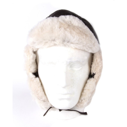 100% Sheepskin Aviator Pilot Hat 