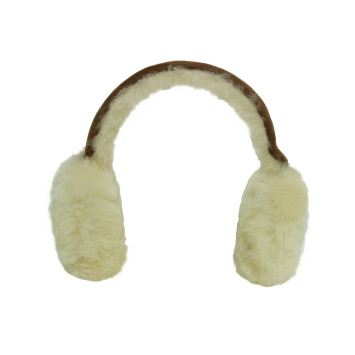 Hamptons Brown Classic Unisex Genuine Sheepskin Ear Muffs