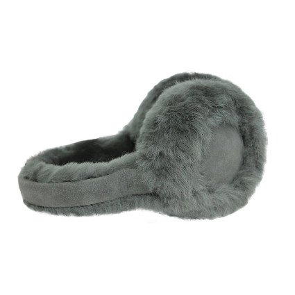 Hamptons Grey Classic Unisex Genuine Sheepskin Ear Muffs