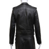 Ladies Black Fitted Bikers Style Vintage Rock-HEDY