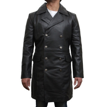 Men's Black Captains Jacket Military Style Real Vintage BNWT-Alvy