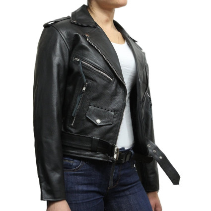 Leather Jacket Womens | Real Cow Hide Leather Jacket For Women