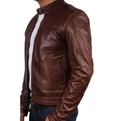 Leather Jacket Mens | Real Soft Nappa Sheep Leather Jacket For Men