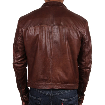 Leather Jacket Mens | Real Soft Nappa Sheep Leather Jacket For Men