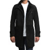 Men's Luxury Spanish Merino Fur Sheepskin Belted Pea Coat German Navy Long Duffle Coat Ideal For Winter Latest Design