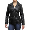 Leather Jacket Womens | Real Lamb Nappa Long Leather Jacket For Women