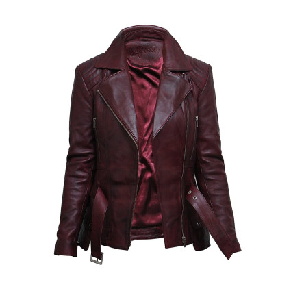 Leather Jacket Womens | Real Lamb Nappa Long Leather Jacket For Women
