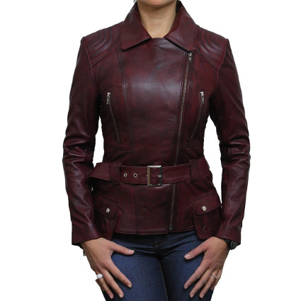 Leather Jacket Womens | Real Lamb Nappa Long Leather Jacket For Women