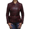 Leather Jacket Womens | Real Lamb Nappa Long Leather Jacket For Women