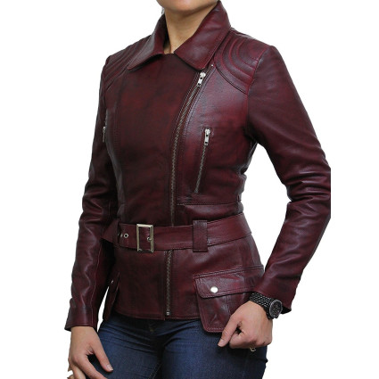 Leather Jacket Womens | Real Lamb Nappa Long Leather Jacket For Women