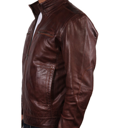 Leather Jacket Mens | Real Soft Nappa Lamb Leather Jacket For Men