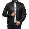 Leather Jacket Mens | Real Soft Nappa Lamb Leather Jacket For Men Vin