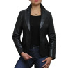 Leather Jacket Womens | Real Soft Nappa Lamb Leather Blazer Jacket For Women