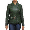 Leather Jacket Womens | Real Lamb Nappa Long Leather Jacket For Women