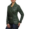 Leather Jacket Womens | Real Lamb Nappa Long Leather Jacket For Women