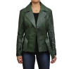 Leather Jacket Womens | Real Lamb Nappa Long Leather Jacket For Women