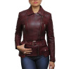 Leather Jacket Womens | Real Lamb Nappa Long Leather Jacket For Women