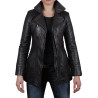 Leather Jacket Womens | Real Nappa Lamb Leather Long Jacket For Women
