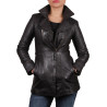 Leather Jacket Womens | Real Nappa Lamb Leather Long Jacket For Women