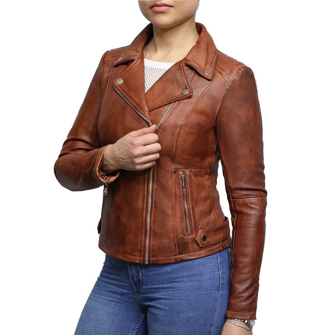 Leather Jacket Womens | Real Soft Nappa Lamb Leather Jacket For Women