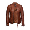 Leather Jacket Womens | Real Nappa Lamb Leather Jacket For Women
