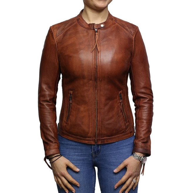 Leather Jacket Womens | Real Nappa Lamb Leather Jacket For Women