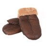 Genuine Real Sheepskin Leather Gloves Mittens Unisex