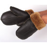 Genuine Real Sheepskin Leather Gloves Mittens Unisex