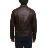 Men's Top Quality Brown Real Leather Vintage Biker Jacket 