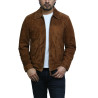 Leather Jacket Mens | Real Suede Goatskin Leather Jacket For Men